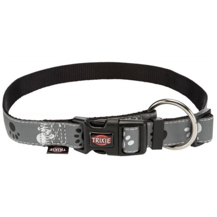 Ошейник для животных Trixie Silver Reflect светоотражающий L-XL: 40-65 см/25 мм серый (4011905122243) изображение 4