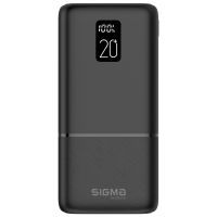 Батарея универсальная Sigma X-power SI20A2QL 20000mAh, PD/20W, QC/22.5W, LCD, Type-C, 2* (4827798423813)