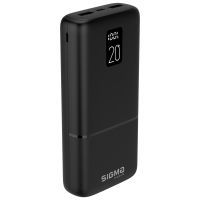 Батарея универсальная Sigma X-power SI20A2QL 20000mAh, PD/20W, QC/22.5W, LCD, Type-C, 2* (4827798423813) изображение 2