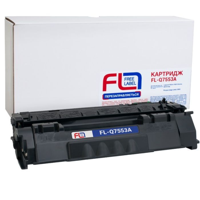 Картридж FREE Label HP 53A (Q7553A) (FL-Q7553A)