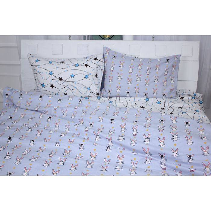 Постільна білизна MirSon Бязь 17-0527 Bunnies Сімейний 160x220 (2200003670486) зображення 2