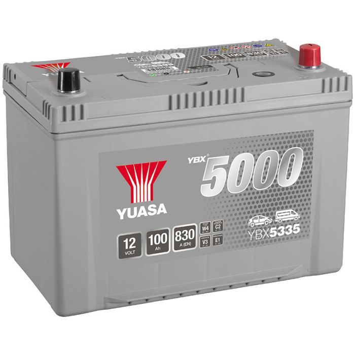 Аккумулятор автомобильный Yuasa 12V 100Ah Silver High Performance Battery (YBX5335)