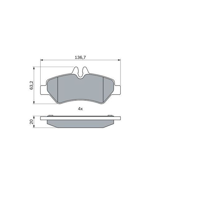 Гальмівні колодки Bosch 0 986 494 123