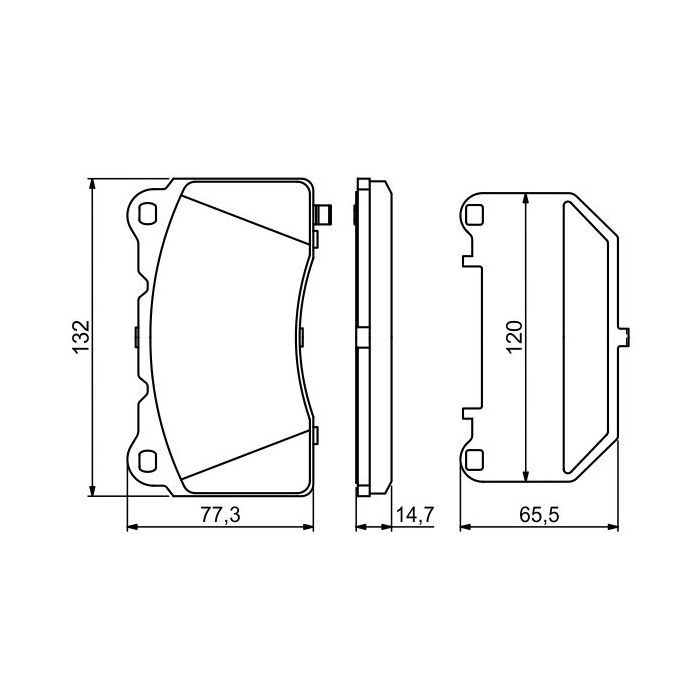Гальмівні колодки Bosch 0986494880 зображення 6