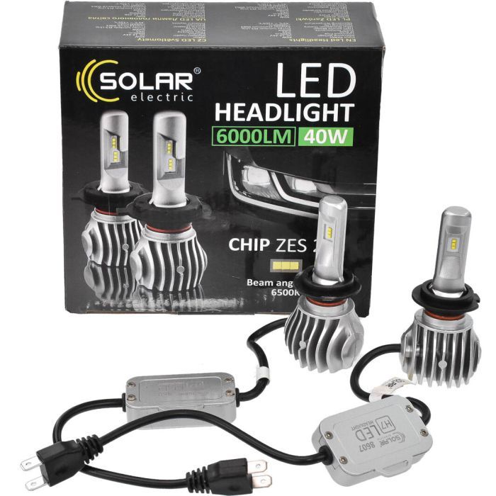 Автолампа SOLAR H7 CANBUS 12/24V 6500K 6000Lm 50W Cree Chip 1860 (8607) изображение 5