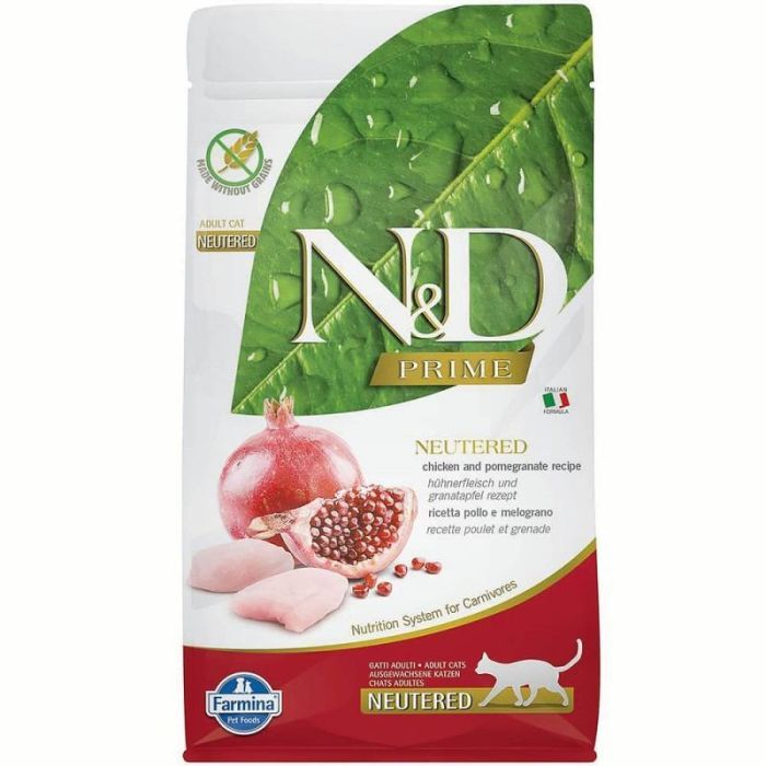 Сухой корм для кошек Farmina GRAIN FREE Sterilised курица, гранат 1.5 кг (8010276030467)