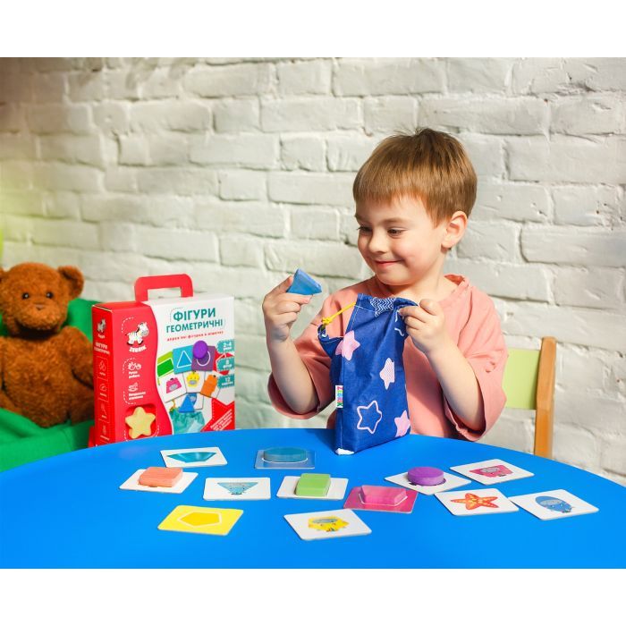 Развивающая игрушка Vladi Toys Деревянные фигурки в мешочке Геометрические фигуры (ZB2001-02) изображение 4