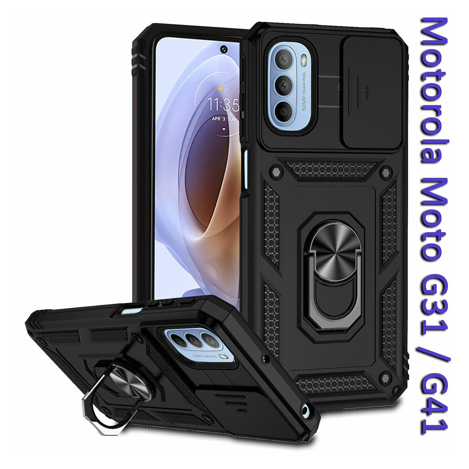 Чехол для мобильного телефона BeCover Military Motorola Moto G31 / G41 Black (708190)