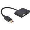 Перехідник Cablexpert DisplayPort to HDMI/VGA (A-DPM-HDMIFVGAF-01)