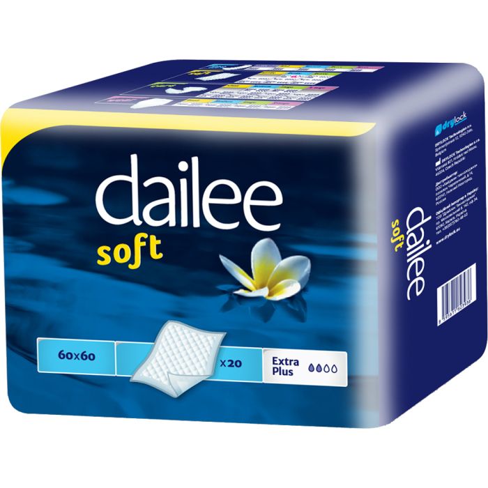 Пеленки для младенцев Dailee Soft 60х60 см 20 шт (8595611623936)