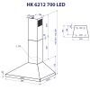 Вытяжка кухонная Minola HK 6212 IV 700 LED изображение 11
