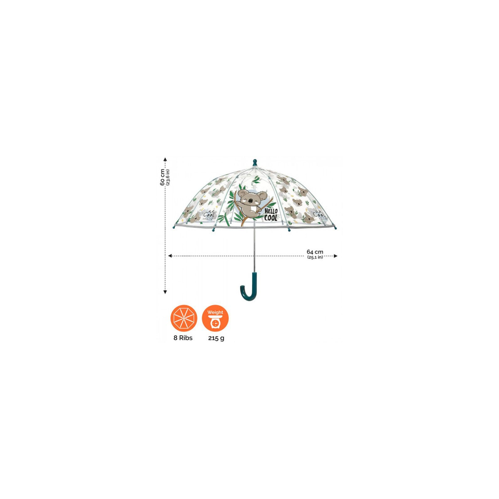 Зонт Cool kids Коала со светоотражающей лентой (6337346) изображение 5