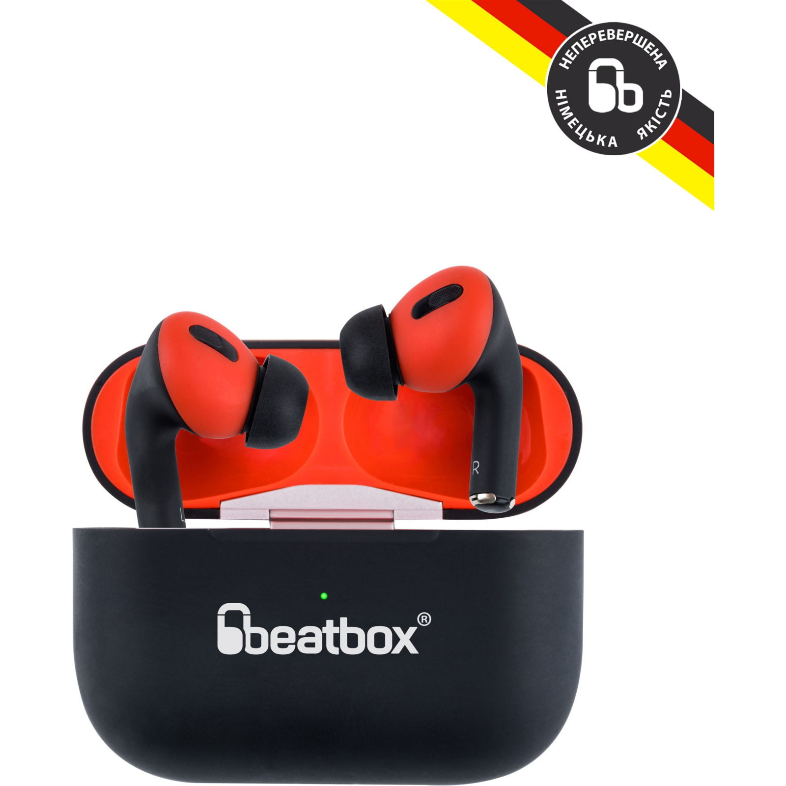 Наушники BeatBox PODS PRO 1 Wireless Charging White-Red (bbppro1wcwr) изображение 5
