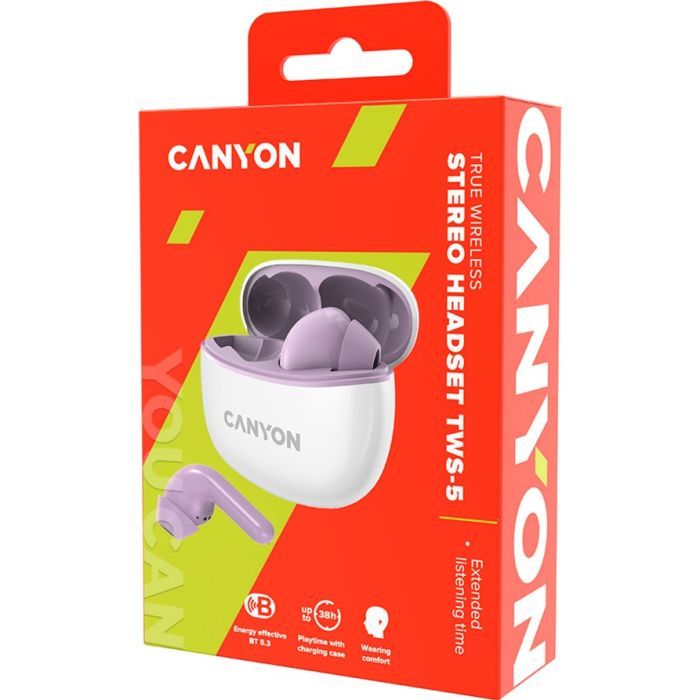 Наушники Canyon TWS-5 Black (CNS-TWS5B) изображение 4