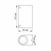Світильник Videx LED AR022B IP54 GU10x2 (VL-AR022B) зображення 2
