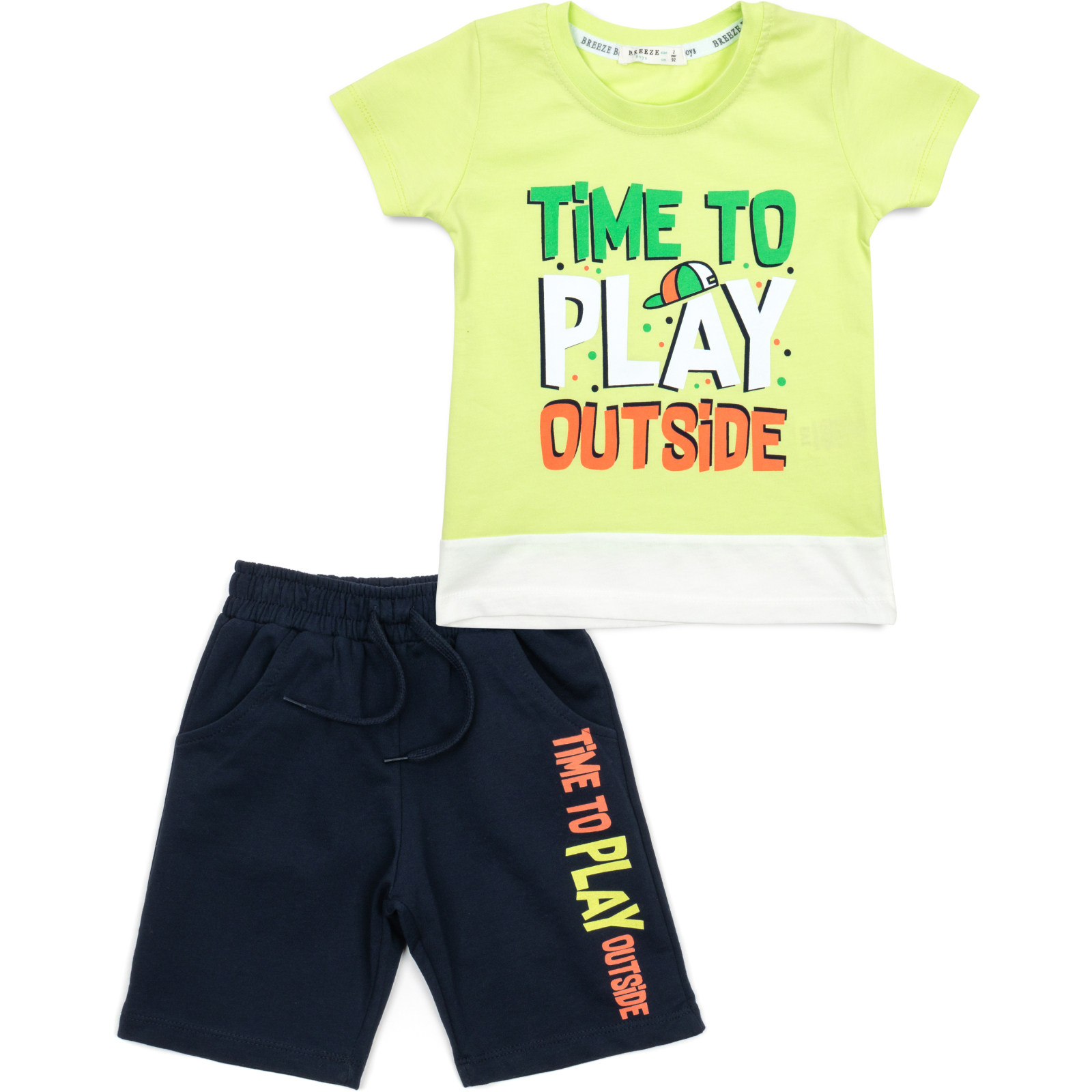 Набор детской одежды Breeze TIME TO PLAY OUTSIDE (14591-92B-green)