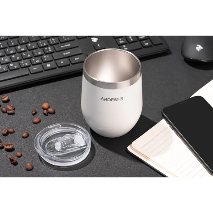 Термокружка Ardesto Compact Mug 350 мл White (AR2635MMW) зображення 6