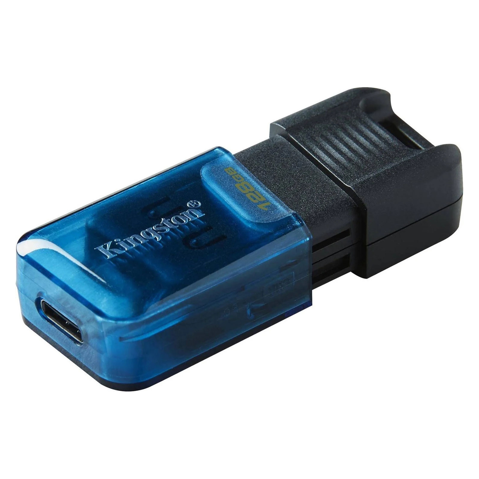 USB флеш накопичувач Kingston DataTraveler 80 M Blue/Black (DT80M/128GB) зображення 2