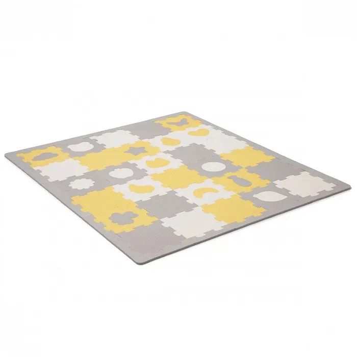 Детский коврик Kinderkraft Luno Shapes Yellow 30 элементов (5902533919338) изображение 2