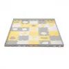 Детский коврик Kinderkraft Luno Shapes Yellow 30 элементов (5902533919338)