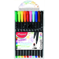 Photos - Felt Tip Pen Maped Лайнер  Graph Peps 0.4 мм 10 кольорів  MP.749150 (MP.749150)