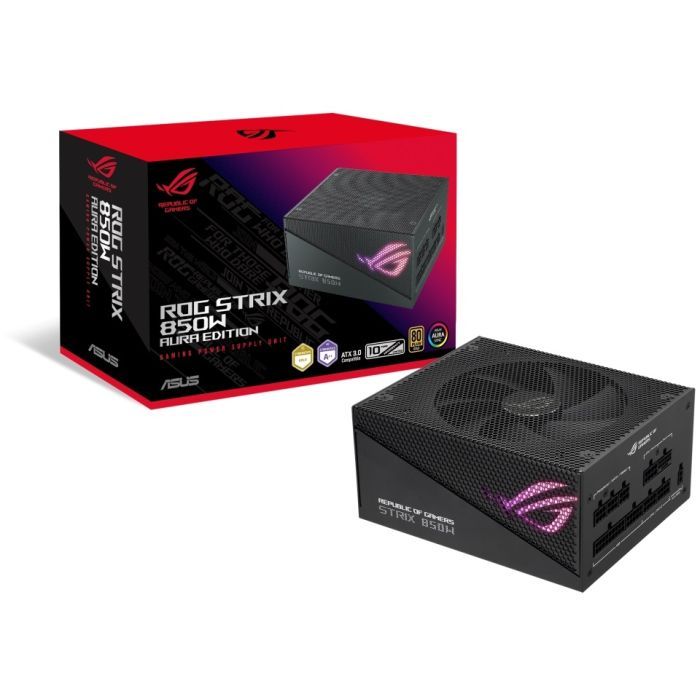 Блок питания ASUS 850W ROG STRIX PCIE5 Gold Aura Edition (90YE00P2-B0NA00) изображение 12