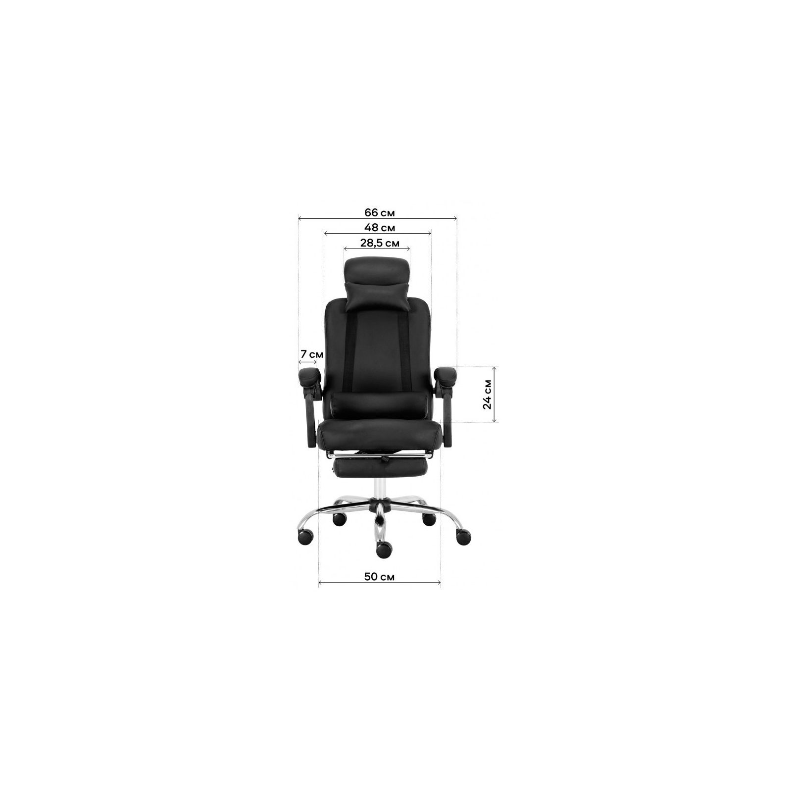 Офисное кресло GT Racer X-8003 Black изображение 11