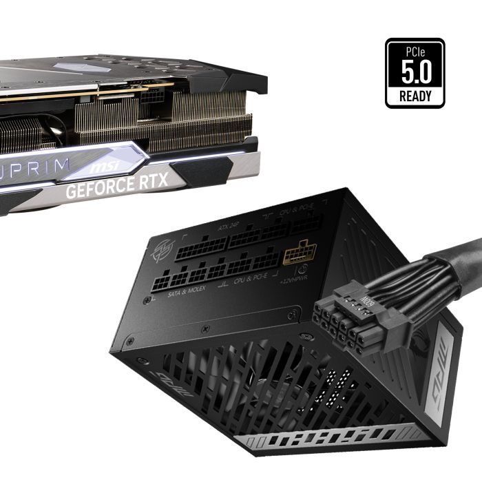Блок питания MSI 1000W (MPG A1000G PCIE5) изображение 4