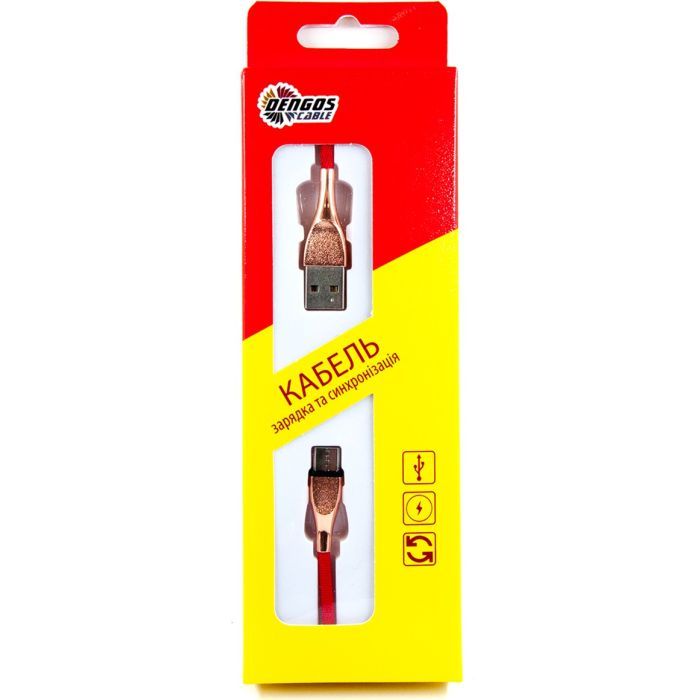 Дата кабель USB 2.0 AM to Micro 5P 1.0m red Dengos (NTK-M-SET-RED) изображение 3