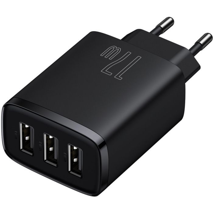 Зарядное устройство Baseus Compact Charger 3U Black (CCXJ020101) изображение 2