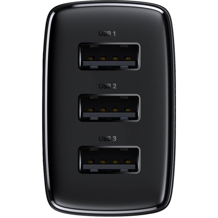 Зарядное устройство Baseus Compact Charger 3U Black (CCXJ020101) изображение 3