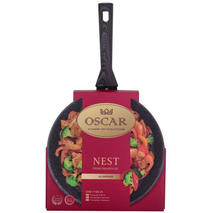 Сковорода Oscar Nest з кришкою 28 см (OSR-1100-28) зображення 5
