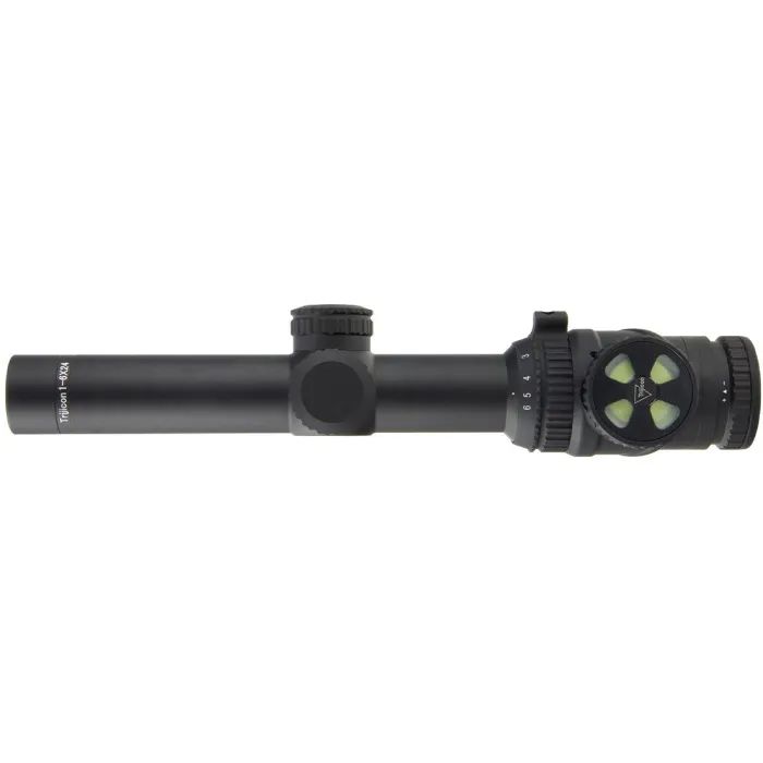 Оптичний приціл Trijicon AccuPoint 1-6x24 BAC Amber Triangle Tritium / Fiber Optics (TR25-C-200091) зображення 8