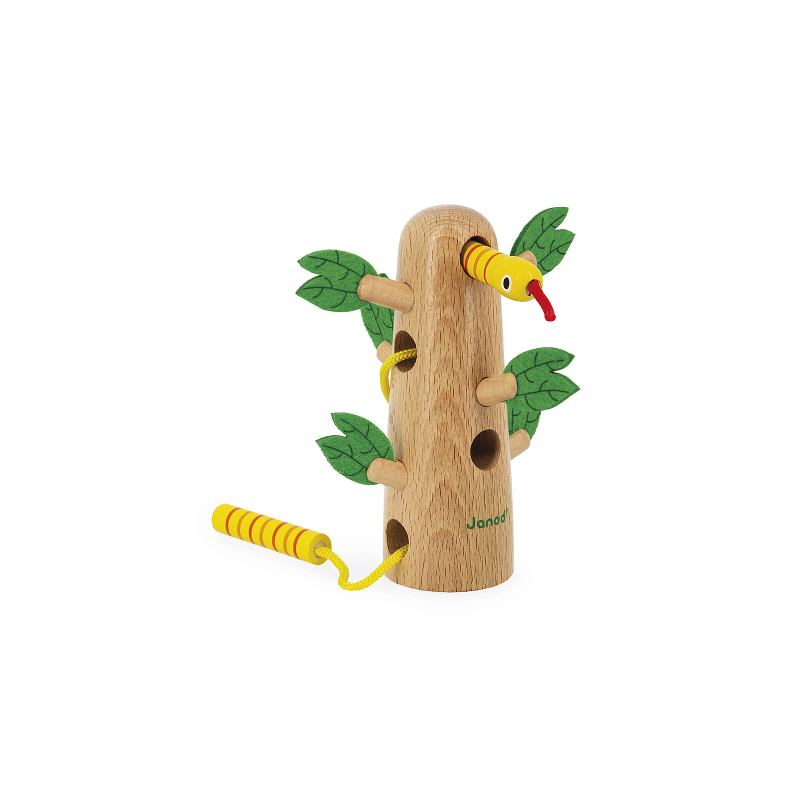 Развивающая игрушка Janod Шнуровка дерево тропик (J08265) изображение 4
