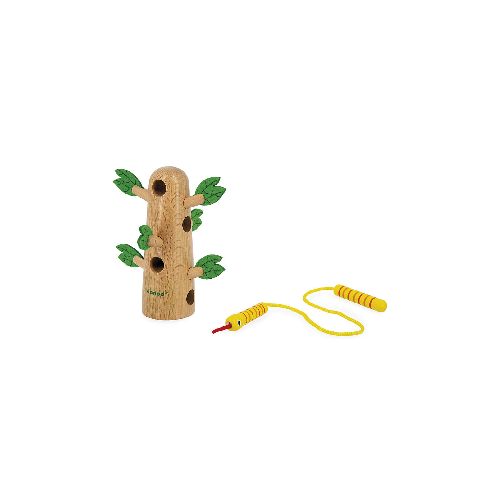 Развивающая игрушка Janod Шнуровка дерево тропик (J08265) изображение 6
