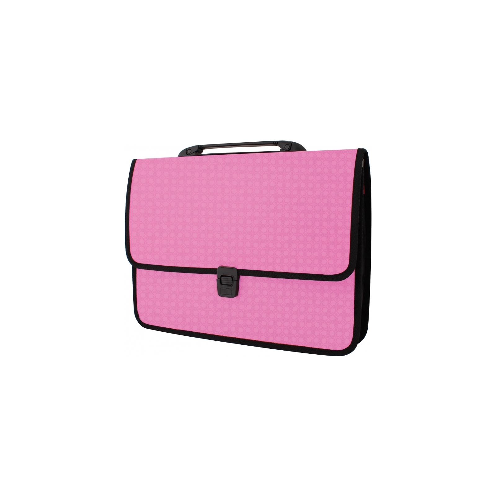 Папка - портфель Economix на застежке, фактура Вышиванка, розовый (E31641-09)