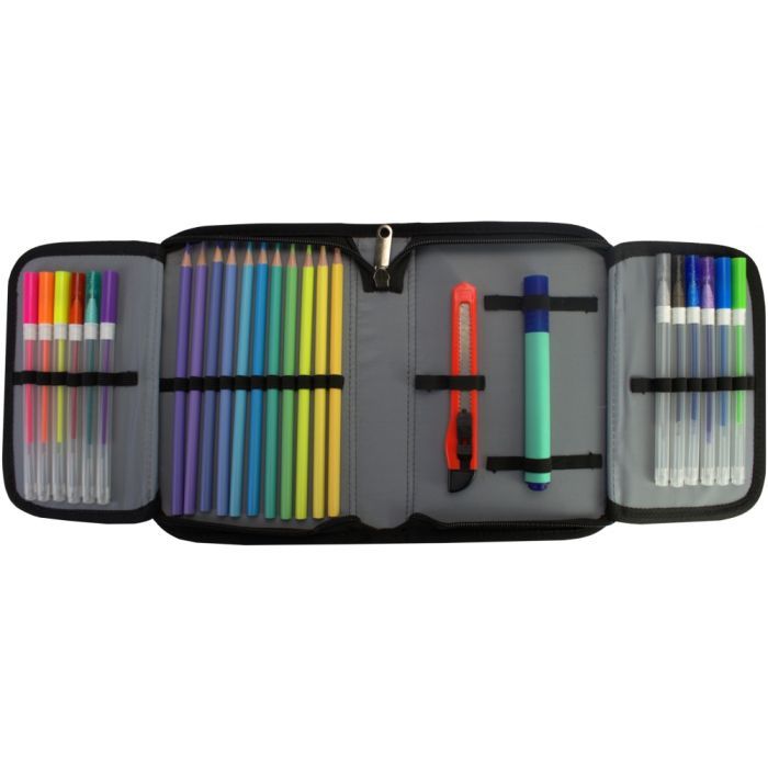 Пенал Cool For School 1 отделение с отворотами Черный (CF87285) изображение 2