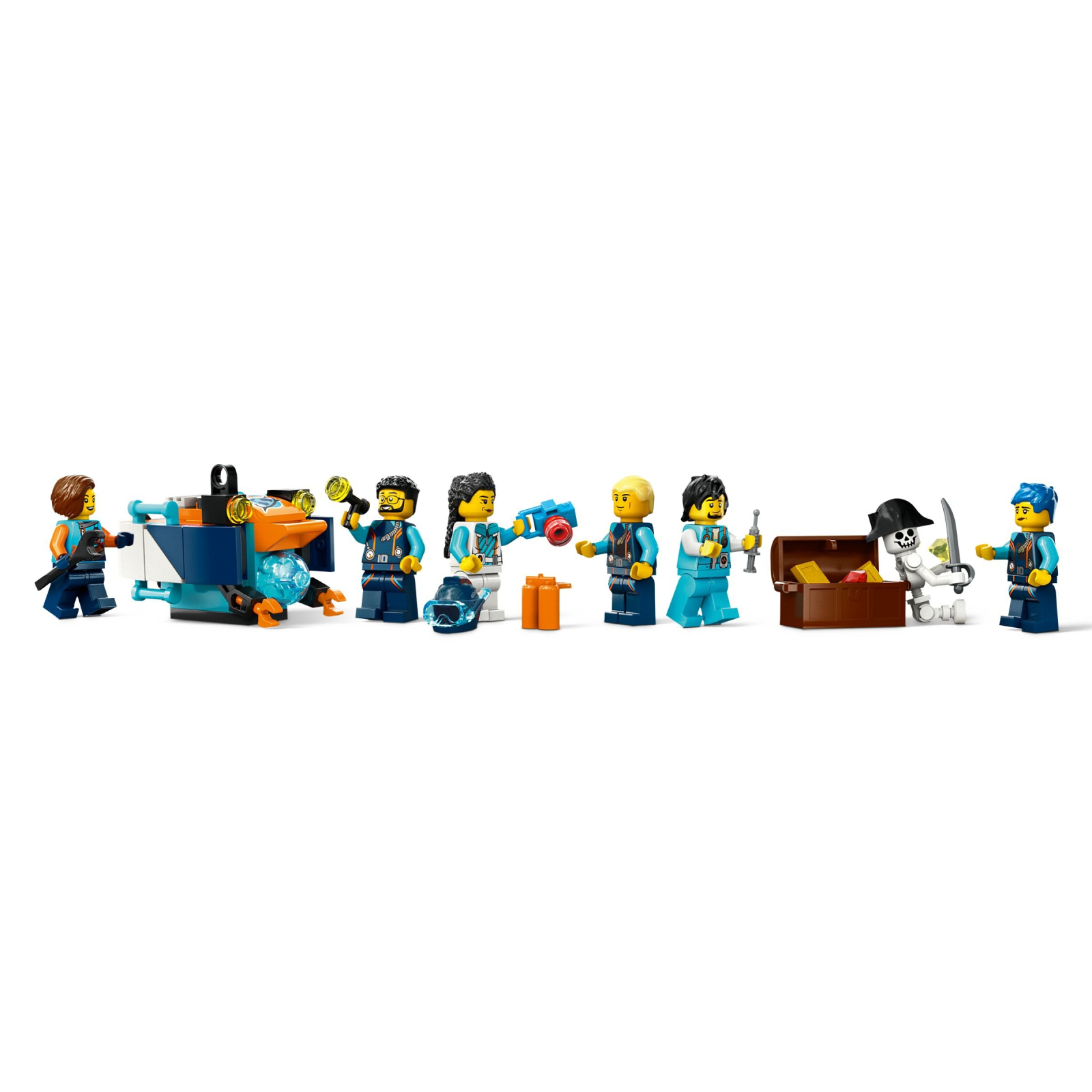 Конструктор LEGO City Глубоководная исследовательская подлодка 842 деталей (60379) изображение 9