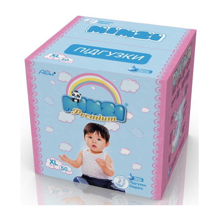 Підгузки Mimzi XL 12+ кг 50 шт (MDXL50) (4820209800203) зображення 3