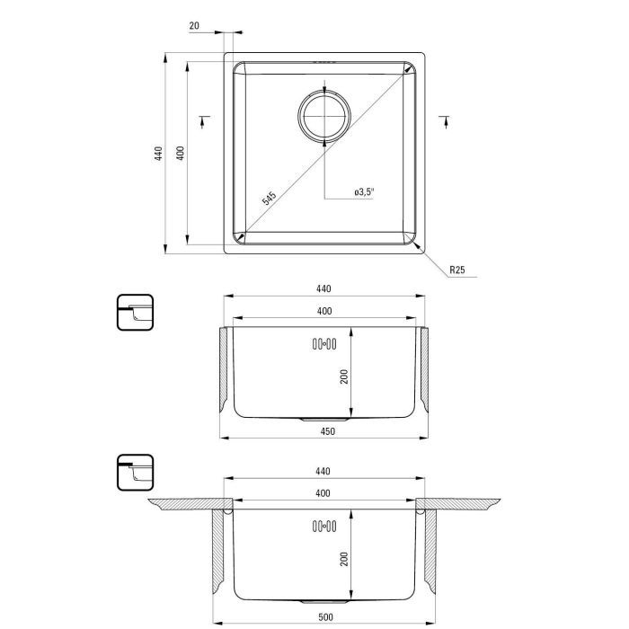 Мийка кухонна Deante Egeria (ZPE 010B) зображення 3