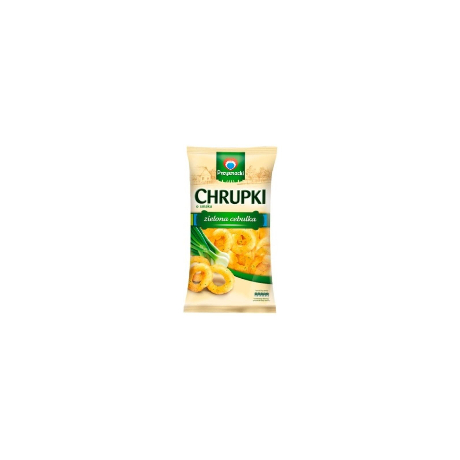 Чипсы Przysnacki кукурузные со вкусом зеленого лука 150 г (5900073020293)