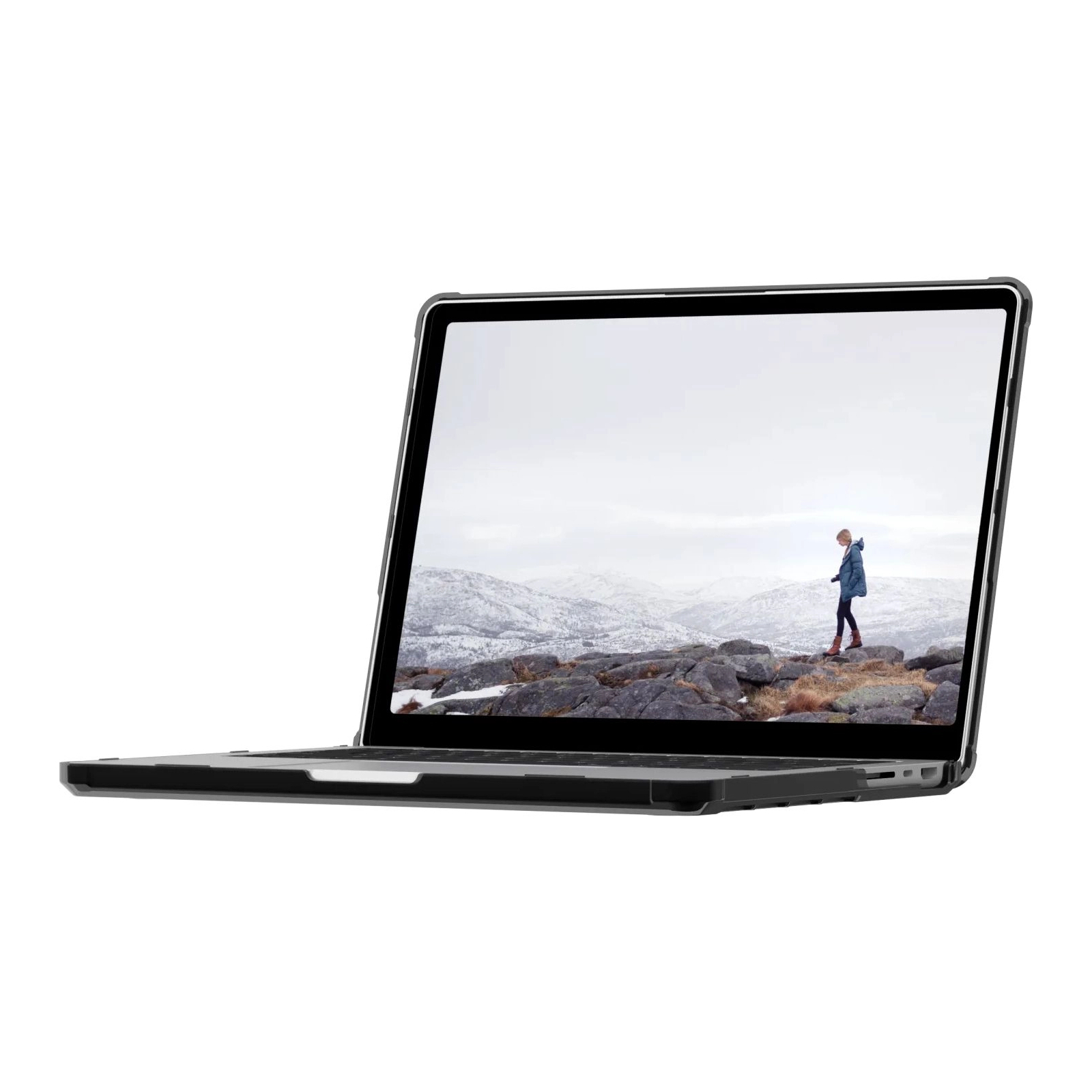 Чехол для ноутбука UAG 14" Apple MacBook 2021 Lucent, Black/Black (134001114040) изображение 9