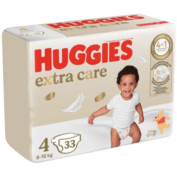 Подгузники Huggies Extra Care Size Размер 4 (8-16 кг) 76 шт (5029053583167) изображение 2
