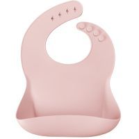 Слюнявчик MinikOiOi силиконовый 100% BASICS - Pinky Pink (101020052)