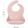 Слюнявчик MinikOiOi силиконовый 100% BASICS - Pinky Pink (101020052) изображение 2
