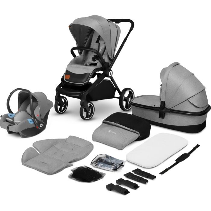 Коляска Lionelo 3 в 1 Mika Grey Stone (LO-MIKA 3IN1 GREY STONE) изображение 12