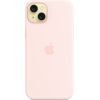 Чохол до мобільного телефона Apple iPhone 15 Plus Silicone Case with MagSafe Light Pink (MT143ZM/A) зображення 3