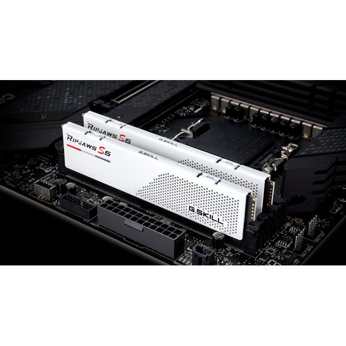 Модуль памяти для компьютера DDR5 32GB (2x16GB) 5200 MHz Ripjaws S5 White G.Skill (F5-5200J3636C16GX2-RS5W) изображение 4