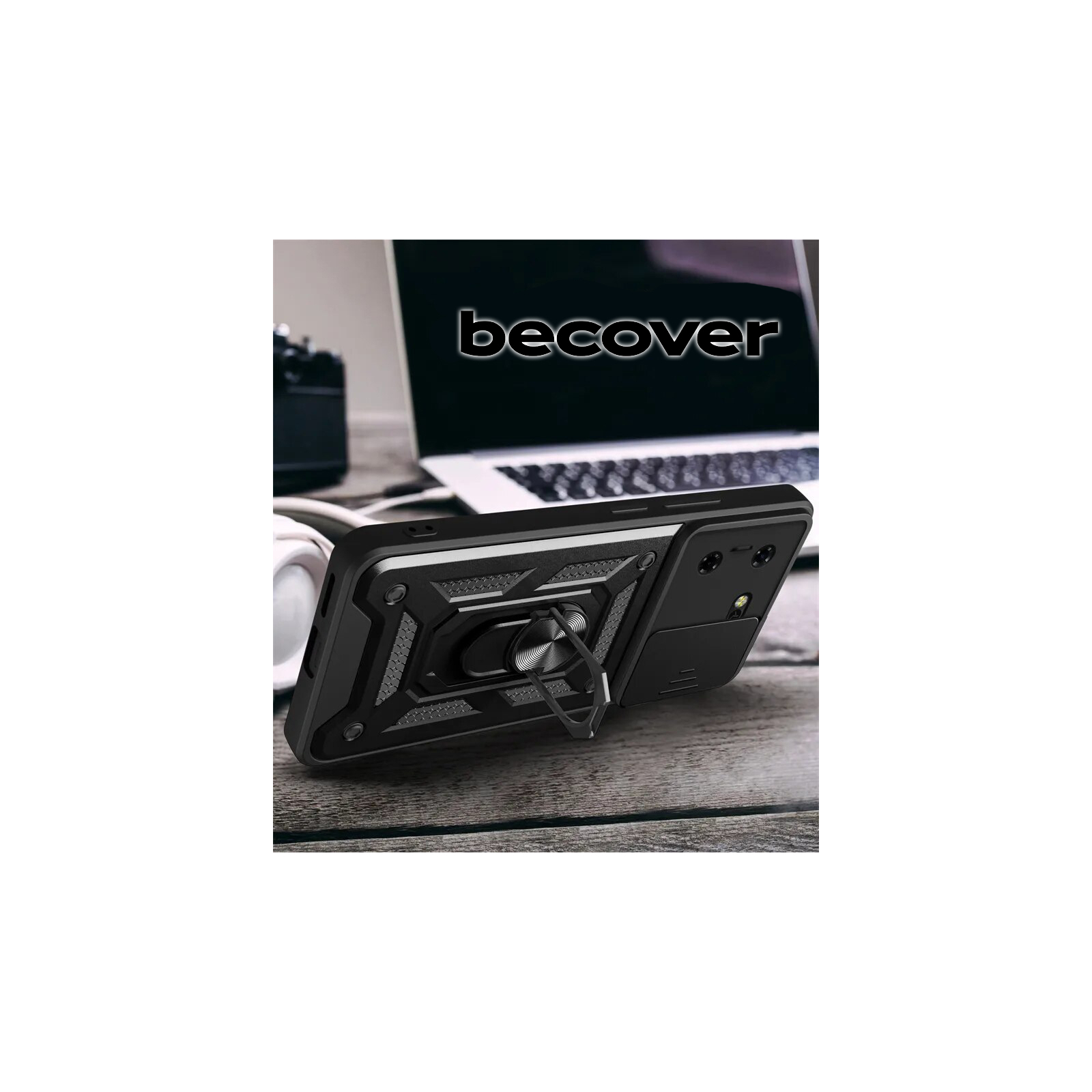 Чохол до мобільного телефона BeCover Military Tecno POVA 5 (LH7n) Black (710004) зображення 3