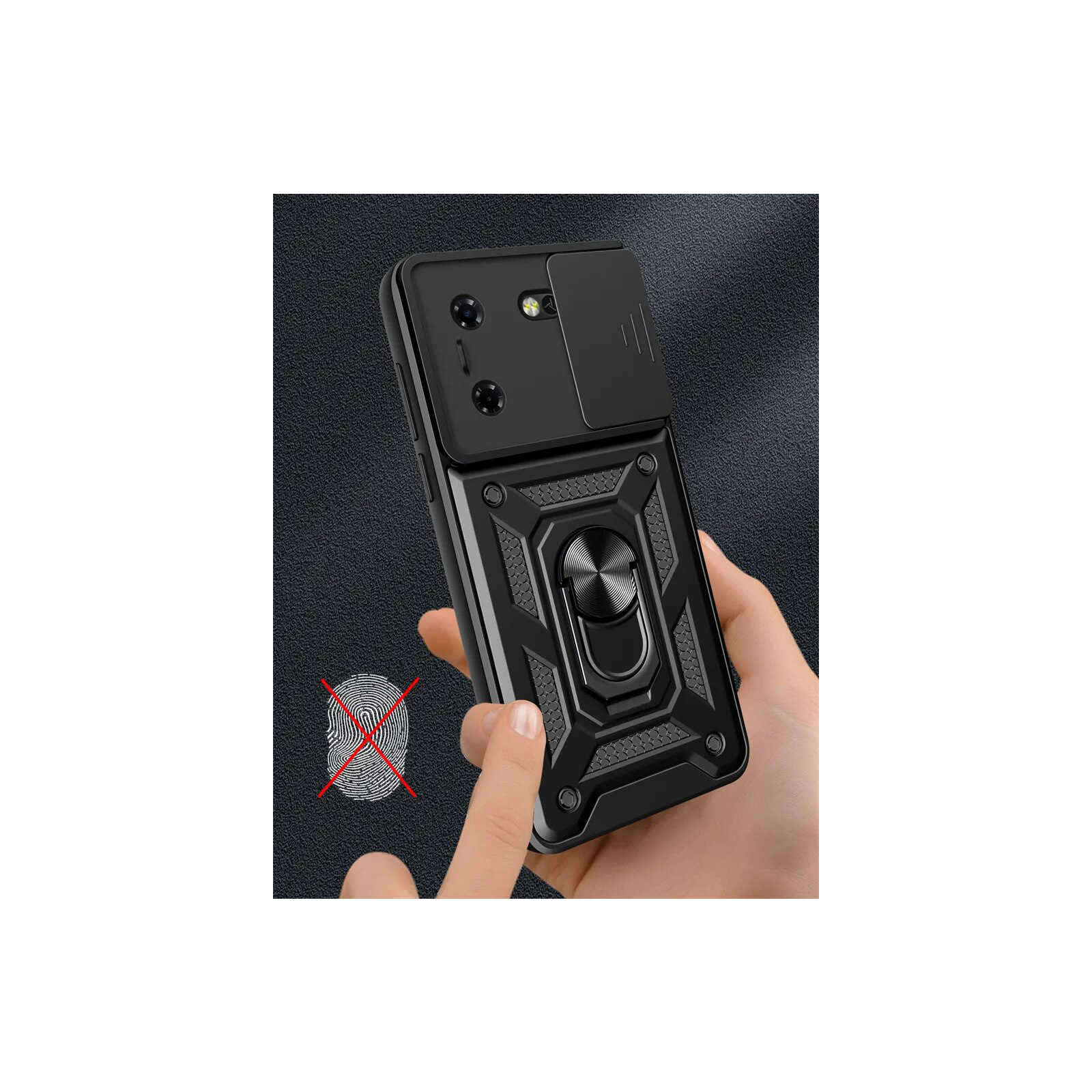 Чехол для мобильного телефона BeCover Military Tecno POVA 5 (LH7n) Black (710004) изображение 4